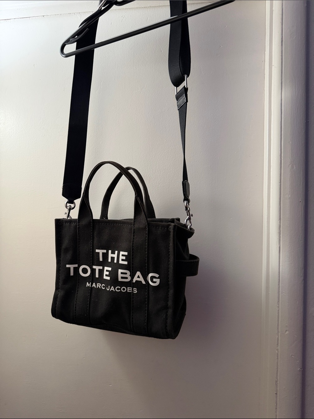 Marc Jacobs Black The Tote Bag Canvas Crossbody